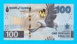 Bancnotă Zambia (NOU) 100 Kwacha 2025 UNC serie: AE22208..