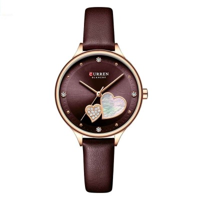 Ceas de dama Curren , Stil casual fashion maro foto