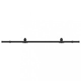 Cumpara ieftin Set feronerie pentru usi glisante, negru, 200 cm, otel