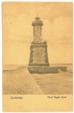 1017 - CONSTANTA, Lighthouse Carol I, Romania - old postcard - used - 1927
