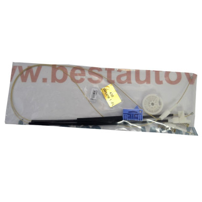 Kit reparatie macara geam fata Renault Megane 1 4/5 Usi 1995-1999 Renault Scenic 09.1999-06.2003 electrica fata partea stanga (cablu role si suport g foto