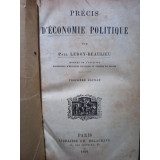 Paul Leroy Beaulieu - Precis d&#039;economie politique (1891)