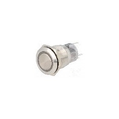 Intrerupator anti-vandalism, ON-ON, &Oslash;19mm, ONPOW - LAS1-AGQ-11ZE/O/12V/S