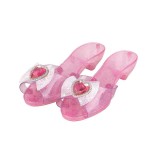 Jucarie Pantofi Printesa pentru copii, Marime 27, Roz glitter si Inima, ATU-082057, Oem
