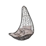 Scaun suspendat de grădină Natal Easy negru