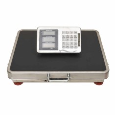 Cantar electronic cu platforma 42x52 cm, fara fir, Wi-Fi, capacitate 300 kg, inox