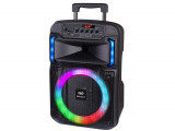 Boxa portabila Bluetooth XF 370 KB, 25W, TWS, lumini RGB, telecomanda, microfon, Trevi