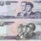 Bancnota Coreea de Nord 5 si 10 Won 2002 - P58/59 UNC ( set x2 - vezi descriere )
