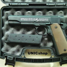 OFERTA UNICA! PISTOL AIRSOFT METALIC,REPLIKA DUPA ORIGINAL,COLT C8,CALIBRU 6mm. foto