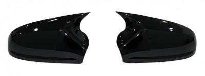 Set Carcase Capace Oglinzi Opel Astra H 2010-2013 Batman Negru Gloss Black 030622-1 foto