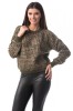 E777-14 Pulover gros cu maneci lungi si decolteu rotund, S/M