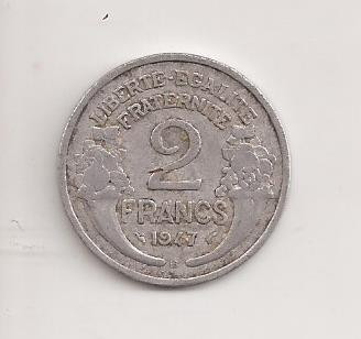 Moneda Franta - 2 Francs 1947 v1 foto