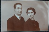 Fotografie tip Carte Postala, Femeie si barbat, 1937