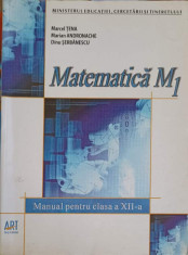 MATEMATICA, MANUAL PENTRU CLASA A XII-A (M1)-MARCEL TENA, MARIAN ANDRONACHE, DINU SERBANESCU foto