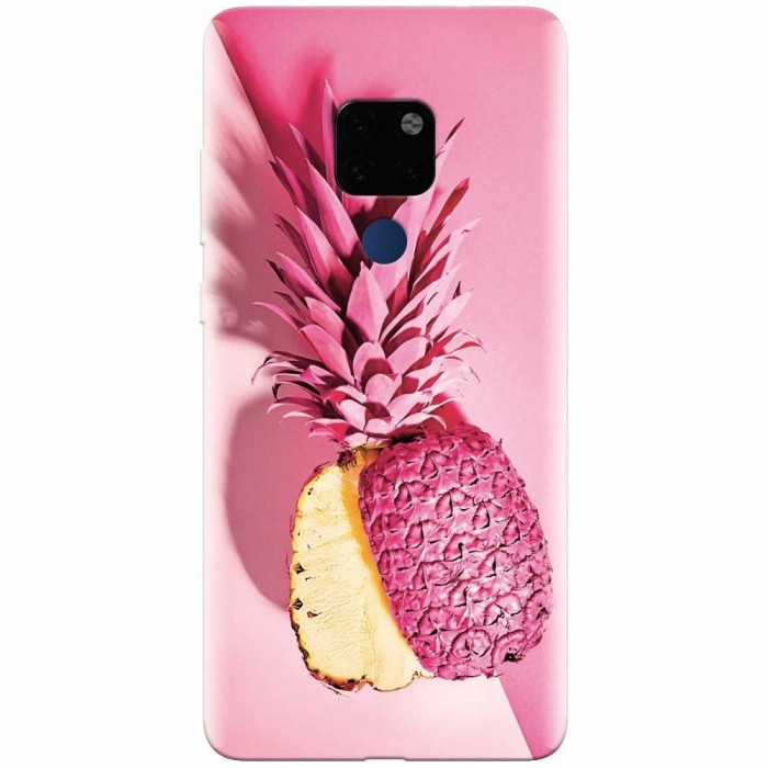 Husa silicon pentru Huawei Mate 20, Pink Pineapple