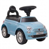 AIYAPLAY Mașinuță de &Icirc;mpins pentru Copii cu Licență Fiat, Muzică, Claxon, Anti-Răsturnare și PP, Albastru | Aosom Romania