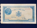 Bancnote Romania - 5000 lei 1944 decembrie - seria J0229905 filigran orizontal