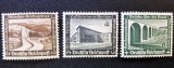 Germania (Deutsches Reich) 1936 - Autostrăzile Reich-ului "Reichsautobahn" &amp; Clădiri Monumentale (Grup de 3 Mărci Poștale Neștampilate) - Cod: -OD1