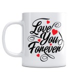 Cana alba personalizata &quot;Love you forever&quot;, INOVATIX&reg;. 330ml, Oem