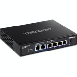 Switch 6 porturi, 4 x 2.5G si 2 x 10G , Fanless - TRENDnet TEG-S762 SafetyGuard Surveillance