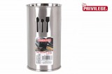 Suport tacamuri inalt din inox diam 10 cm, H=18 cm