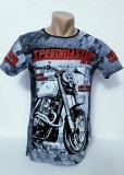 Tricou barbați imprimeu motocicletă - L