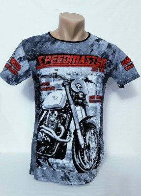 Tricou barbați imprimeu motocicletă - L foto