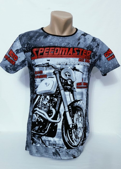 Tricou barbați imprimeu motocicletă - L