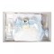 Trusou botez fundita bleu cu buline, cu ursulet, Denikos&reg; 37