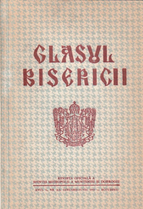 GLASUL BISERICII NR. 1 - 3 / 1992
