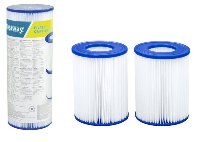 Filtru pentru pompa piscina tip II Bestway, 2 bucati, Lean 17006 foto