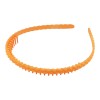 Bentita din plastic cu pieptene Crisalida, latime 1.4 cm, Portocaliu