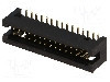 Conector IDC, 30 pini, pas pini 1.27mm, CONNFLY - DS1031-14-30S8B
