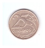 Moneda Brazilia 25 centavos 2013, stare buna, curata
