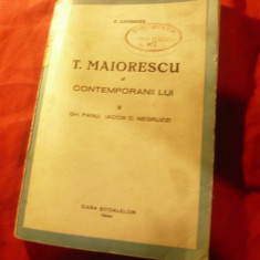 E.Lovinescu - Titu Maiorescu si Contemporanii lui - Ed.1944 Casa Scoalelor ,224p