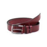 Curea barbati eleganta din piele naturala bordo DR135BORDO