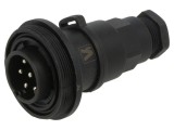 Conector Circular Tată 7 pini 5A 277V IP68/IP69K BULGIN PXV0746/P 6-8mm