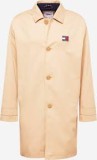 Palton Barbati Tommy Jeans Nisipiu Primavara Toamna Bumbac Monocrom Buzunare Laterale Guler Clasic