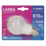 Bec LED E27 10W, A60, Lumina Alba 6500K, 810 Lumeni, CMCLASS