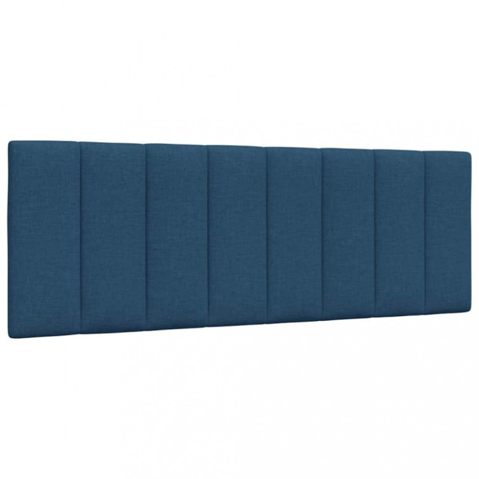 vidaXL Pernă pentru tăblie de pat, albastru, 140 cm, material textil