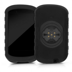 Husa de protectie pentru GPS Garmin Edge 830, Kwmobile, Negru, Silicon, 49316.01