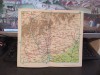 Harta Turistica Targoviste, Ploiesti, Buzau, Valenii de Munte, Brasov, Sinaia, c. 1970. Orase Muntenia, calculator distanta DN71