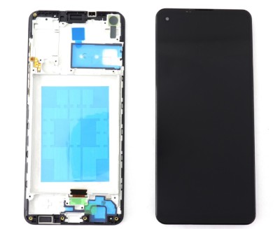 Display Samsung Galaxy A21S A217F OEM Display TFT LCD cu Rama Black Negru foto
