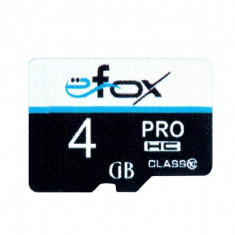 Card memorie microsd 4gb efox (cip samsung) blister foto