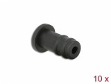 Protectie impotriva prafului jack stereo 3.5mm mama set 10 buc Negru, Delock 60251