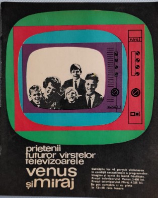 1971 Reclamă Televizoare VENUS si MIRAJ comunism, epoca aur, 24 x 20 cm foto
