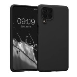 Husa compatibila cu samsung galaxy m53 5g, matte efect, camera ultra safe, htpmag, black