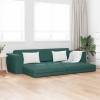 VidaXL Canapea extensibilă de podea Verde &icirc;nchis 245 x 78 x 77 cm 4106719