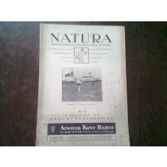 REVISTA NATURA NR.8/1931