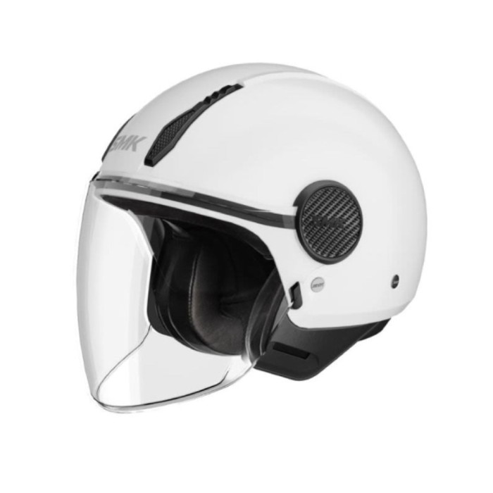 Casca open face SMK Laminar Solid alba